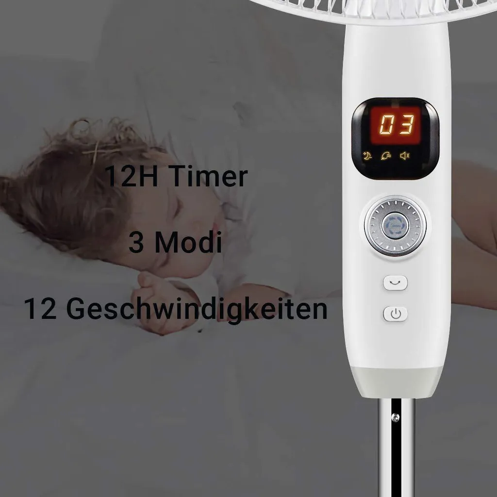 Ventilator Standventilator Fernbedienung FS40-16CR Midea Inverter Motor Leise 11 Ventilator Standventilator Fernbedienung FS40-16CR Midea Inverter Motor Leise – Bild 9