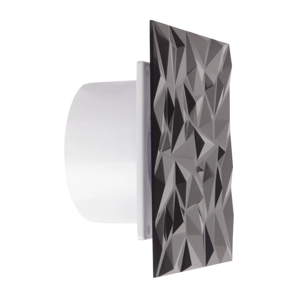 Badlüfter Wohnraumlüfter Badventilator Lüfter Bad Ventilator Badezimmer Wandlüfter Rückstauklappe Belüftung Abluft Zuluft Diamant Panel Anthrazit Ø 100 Mm Standard 5 Badlüfter Wohnraumlüfter Badventilator Lüfter Bad Ventilator Badezimmer Wandlüfter Rückstauklappe Belüftung Abluft Zuluft Diamant Panel Anthrazit Ø 100 Mm Standard – Bild 3