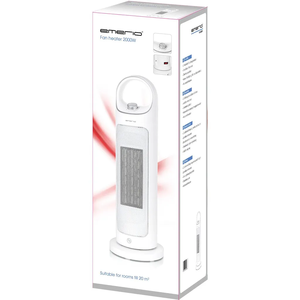 Emerio Keramikheizlüfter, PTC-Heizelement 2 Heizstufen 8 Emerio Keramikheizlüfter, PTC-Heizelement 2 Heizstufen – Bild 6