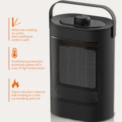 Heizlüfter Energiesparend 1500W, Elektrisch Heizung, PTC Keramik Heizung, Überhitzungs Und Kippschutz, 3 Heizstufen, 70° Oszillation, Für Zimmer, Büro, Wohnräume -De'Longhi || Rowenta Verkaufsgeschäft 8fc5c8495f676907563621f83e603b94