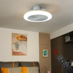Eurotondisplay Deckenventilator Mit LED Beleuchtung D3301 Deckenlampe Ø 50cm 96W Mit Fernbedienung Lichtfarbe/Helligkeit Einstellbar Dimmbar LED Deckenleuchte Fan Light Ceiling -De'Longhi || Rowenta Verkaufsgeschäft 961f7f5dfdf6164d3a3a4a4a0f201c9a
