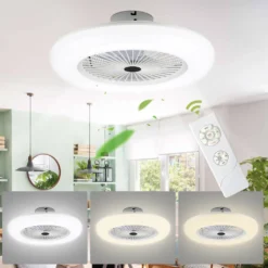 EINFEBEN Deckenventilator Mit Beleuchtung 80W Dimmbar Fan Licht Einstellbare Windgeschwindigkeit Deckenventilatoren Lampe Luefter-Deckenleuchte Mit Fernbedienung