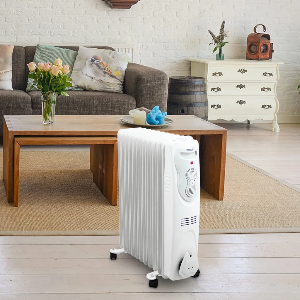 Bituxx Elektrischer Ölradiator 2500 Watt 11 Rippen MS-18807 8 Bituxx Elektrischer Ölradiator 2500 Watt 11 Rippen MS-18807 – Bild 6