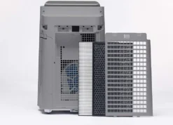 SHARP UA-HD50E-L Luftreiniger (mit Befeuchtungsfunktion, Verbesserung Der Luftqualität, Ideal Für Allergiker, Drei Stufen Filtersystem, HEPA-Filter, Räume Bis Zu 38 M²) Hellgrau [Energieklasse A] -De'Longhi || Rowenta Verkaufsgeschäft 9c7dcae02ef221ecfa76b7db9193601c