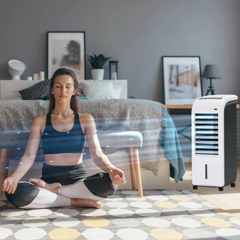 AREBOS, 4in1 Aircooler Luftkühler, Luftreiniger, Luftbefeuchter, Ventilator, Mobile Klimaanlage, 4,5L 4 AREBOS, 4in1 Aircooler Luftkühler, Luftreiniger, Luftbefeuchter, Ventilator, Mobile Klimaanlage, 4,5L – Bild 2