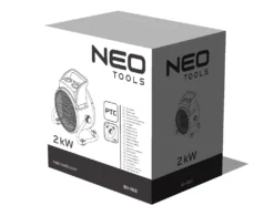 NEO TOOLS Keramischer Elektroheizer PTC, 2kW, Mit Thermostat Und Leistungsschalter, Mit Gebläse, Geräuscharm, Niedriger Energieverbrauch, Einstellbarer Winkel, Luftstrom 197 M3/h 12 NEO TOOLS Keramischer Elektroheizer PTC, 2kW, Mit Thermostat Und Leistungsschalter, Mit Gebläse, Geräuscharm, Niedriger Energieverbrauch, Einstellbarer Winkel, Luftstrom 197 M3/h -De'Longhi || Rowenta Verkaufsgeschäft a267ca33168f50e7422ac3a7f26c66d0