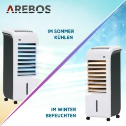 AREBOS, 4in1 Aircooler Luftkühler, Luftreiniger, Luftbefeuchter, Ventilator, Mobile Klimaanlage, 4,5L 20 AREBOS, 4in1 Aircooler Luftkühler, Luftreiniger, Luftbefeuchter, Ventilator, Mobile Klimaanlage, 4,5L -De'Longhi || Rowenta Verkaufsgeschäft a307fd1ba0384dd14bd57be1d6b8e588