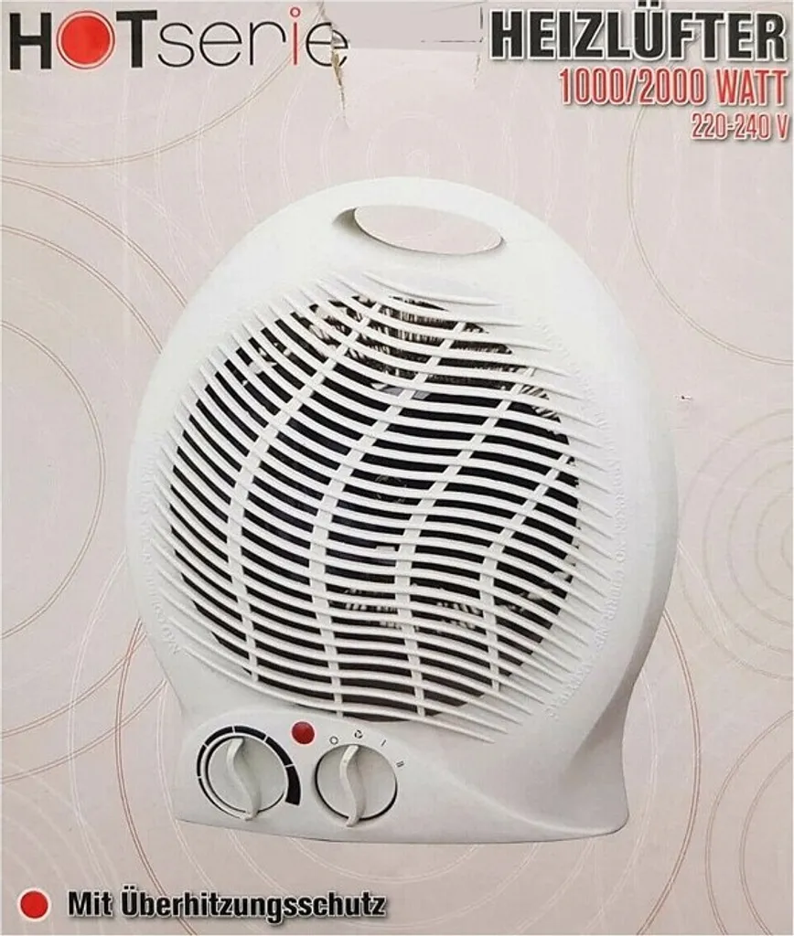 Deski Hot Serie Heizlüfter Überspannungsschutz Automatische Abschaltung Weiß 9 Deski Hot Serie Heizlüfter Überspannungsschutz Automatische Abschaltung Weiß – Bild 7