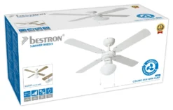 Bestron Deckenventilator Mit Beleuchtung, 3 Geschwindkigkeitsstufen & Großer Flügelspannweite Von Ø102 Cm, 50 W, Farbe: Ahorn/Weiß 9 Bestron Deckenventilator Mit Beleuchtung, 3 Geschwindkigkeitsstufen & Großer Flügelspannweite Von Ø102 Cm, 50 W, Farbe: Ahorn/Weiß -De'Longhi || Rowenta Verkaufsgeschäft a82bb9a6df526ee5a062c640b000613d