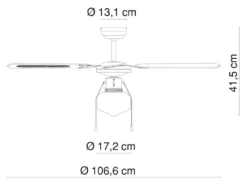 Globo Lighting VENTILATOR Metall Altmessing, Blade Turnable, Zugschalter Kette, Max. Motorleistung 50W, Optimale Raumnutzung 15m², Abkühlung, Aufheizen, Geschwindigkeitsstufen 115/185/235 RPM, ø: 1066mm, H: 415mm, Exkl. 1x E27 60W 230V -De'Longhi || Rowenta Verkaufsgeschäft aa042630387fa2e1d7e4849759026d00