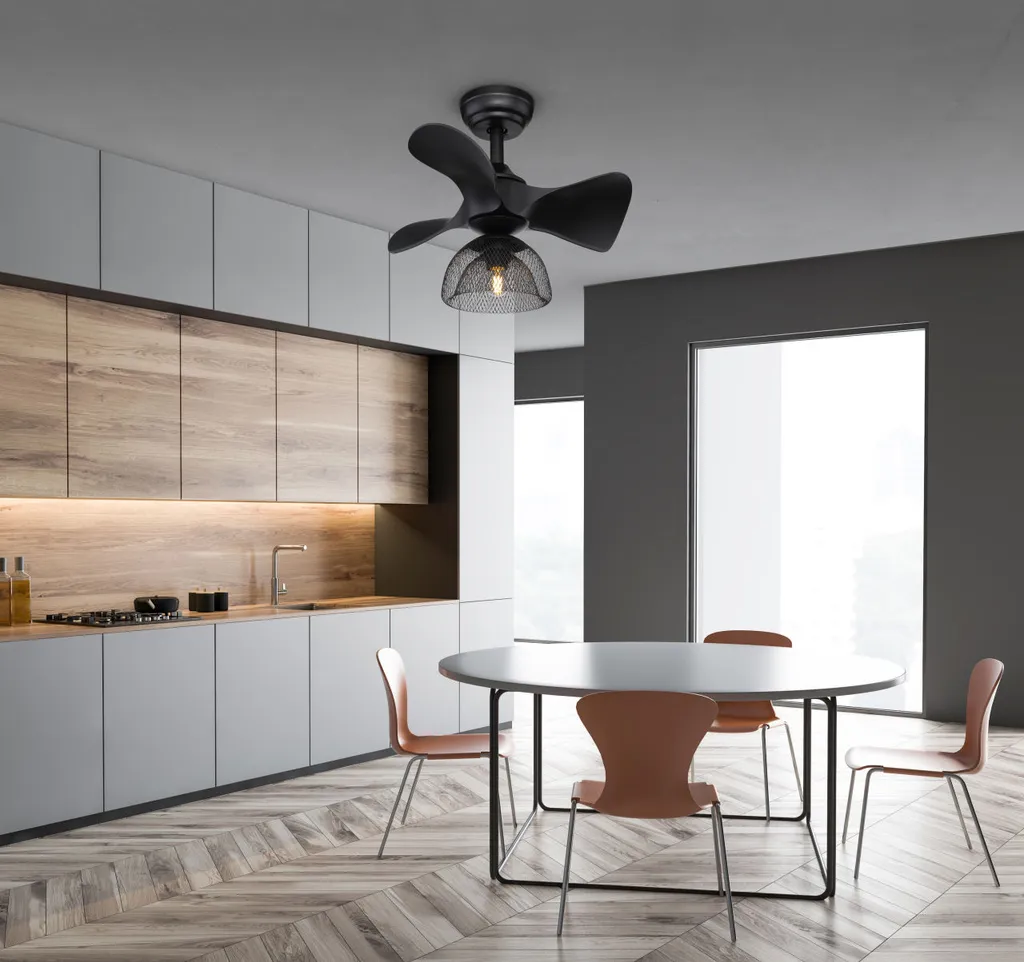 Globo Lighting JACKIE Deckenventilator Metall Schwarz Matt, 1xE27, 03560 7 Globo Lighting JACKIE Deckenventilator Metall Schwarz Matt, 1xE27, 03560 – Bild 5