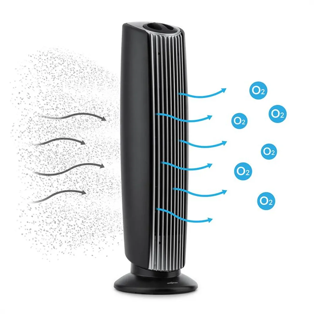 St. Oberholz XL 3in1 Luftreiniger Ionisator Ozon 18" Schwarz/silber 5 St. Oberholz XL 3in1 Luftreiniger Ionisator Ozon 18" Schwarz/silber – Bild 3