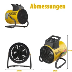 Ballu Elektro-Heizlüfter PE2-3 / 3000Watt Elektroheizer Elektroheizung 13 Ballu Elektro-Heizlüfter PE2-3 / 3000Watt Elektroheizer Elektroheizung -De'Longhi || Rowenta Verkaufsgeschäft add69340235c6ee7e38390d930bb8433