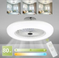 Lospitch Deckenventilator Fernbedienung Weiss Mit Beleuchtet Beleuchtung Schlaf 80W -De'Longhi || Rowenta Verkaufsgeschäft ae4fec279af6094f37accf9b6103f669