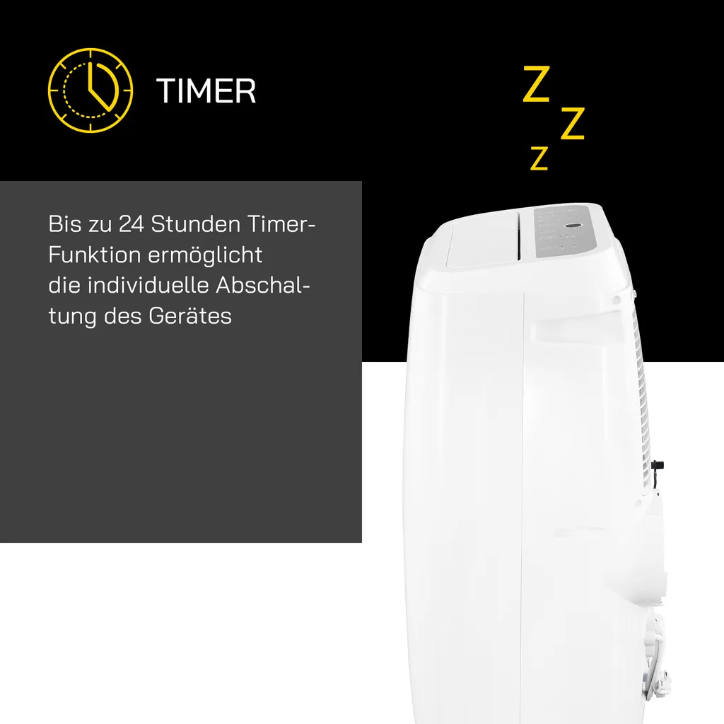 GUTFELS Mobile Klimaanlage CM 81455 We | 14000 BTU | Inkl. Abluftschlauch | Mobil | Luftentfeuchtung | Kühlen | R290a Kältemitte L Weiß 8 GUTFELS Mobile Klimaanlage CM 81455 We | 14000 BTU | Inkl. Abluftschlauch | Mobil | Luftentfeuchtung | Kühlen | R290a Kältemitte L Weiß – Bild 6