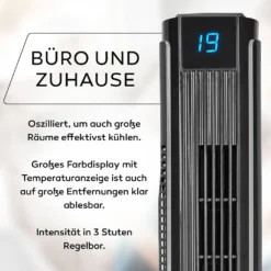 Turmventilator Mit Fernbedienung Leise 80 Cm Ventilator Timer Säulenventilator -De'Longhi || Rowenta Verkaufsgeschäft af2abd7732c6665c4eee5806a69603fb