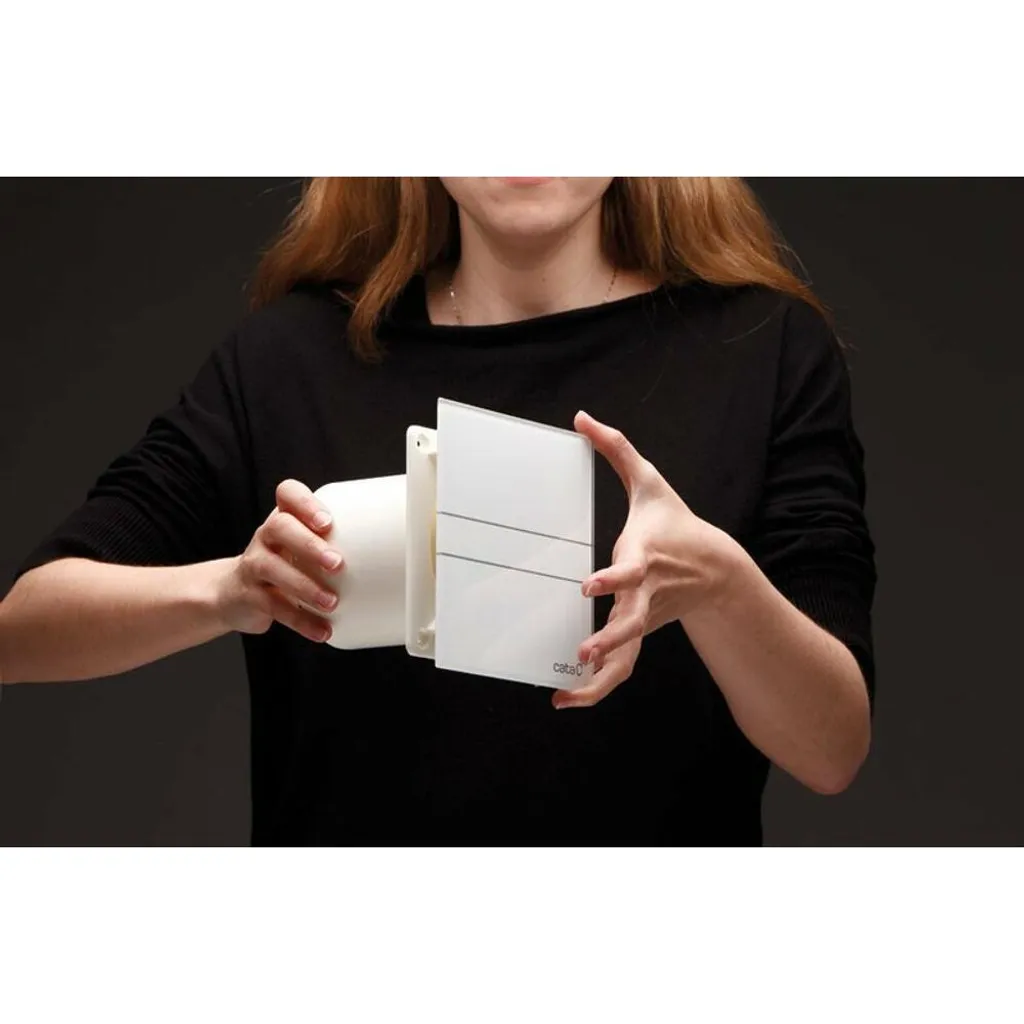 Cata Bad Glas Dunstabzugshaube 150mm Weiß Feuchtetemperaturanzeige 4 Cata Bad Glas Dunstabzugshaube 150mm Weiß Feuchtetemperaturanzeige – Bild 2