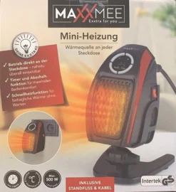 Heizlüfter Steckdosen Elektroheizer Heizgerät Heizung Terassenstrahler MAXXMEE -De'Longhi || Rowenta Verkaufsgeschäft b22f92beb17203e10e3051fbc23a925b