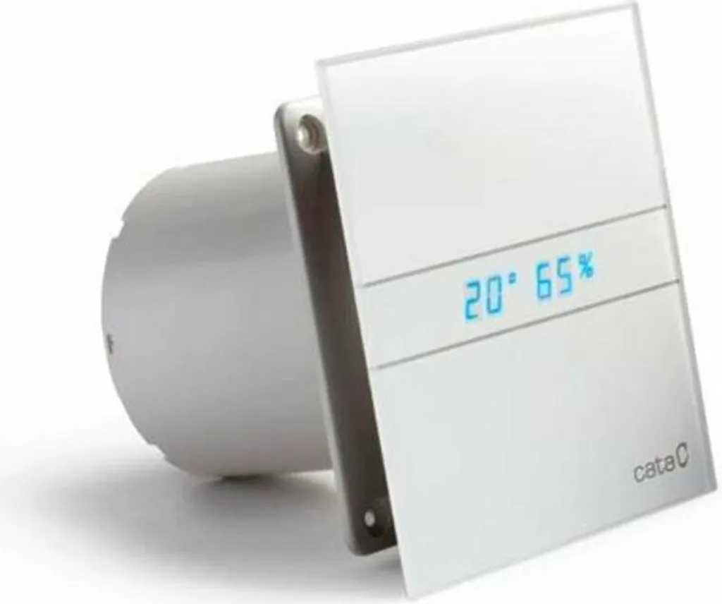 Cata Bad Glas Dunstabzugshaube 150mm Weiß Feuchtetemperaturanzeige 3 Cata Bad Glas Dunstabzugshaube 150mm Weiß Feuchtetemperaturanzeige