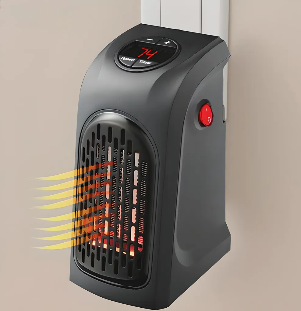 350W Steckdosen Heizlüfter Mini Heizung Elektroheizer Keramik Heizgerät Energiesparend Lufterhitzer Plug Heater Energie Sparen 220V Schwarz Retoo 7 350W Steckdosen Heizlüfter Mini Heizung Elektroheizer Keramik Heizgerät Energiesparend Lufterhitzer Plug Heater Energie Sparen 220V Schwarz Retoo – Bild 5