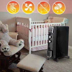 Ölradiator 2500W Energiesparend 11 Rippen Mit Wäschetrockner & Luftbefeuchter -De'Longhi || Rowenta Verkaufsgeschäft b4b01b34a49ca64431bdb8d34901e590