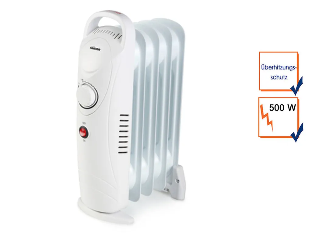 Tristar Elektroheizung Mini-Ölradiator 5 Rippen KA-5103 500 W 11 Tristar Elektroheizung Mini-Ölradiator 5 Rippen KA-5103 500 W – Bild 9