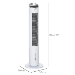 HOMCOM Luftkühler Mit Wasserkühlung Fernbedienung Turmventilator Standventilator Mit Luftbefeuchtung Klimagerät 8h Timer Nutzungsraum 20㎡ 60W ABS Weiß Ø30 X 100,8H Cm 13 HOMCOM Luftkühler Mit Wasserkühlung Fernbedienung Turmventilator Standventilator Mit Luftbefeuchtung Klimagerät 8h Timer Nutzungsraum 20㎡ 60W ABS Weiß Ø30 X 100,8H Cm -De'Longhi || Rowenta Verkaufsgeschäft b52b2667f2b29f8149a3c4d78e1a0e24