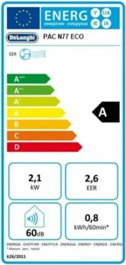 De'Longhi Comfort PAC N77 ECO Klimagerät -De'Longhi || Rowenta Verkaufsgeschäft b5f6bdfb5888a2add26c8996ddbe9f1b