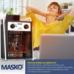 MASKO® Elektroheizer Heizlüfter Bauheizer Mit Integriertem Thermostat Elektrisch Heizgerät Mit 3 Heizstufen Heizgebläse Für Innen- Und Außeneinsatz Überlastschutz Elektroheizgebläse , Farbe:Weiß, Größe:9 KW 13 MASKO® Elektroheizer Heizlüfter Bauheizer Mit Integriertem Thermostat Elektrisch Heizgerät Mit 3 Heizstufen Heizgebläse Für Innen- Und Außeneinsatz Überlastschutz Elektroheizgebläse , Farbe:Weiß, Größe:9 KW -De'Longhi || Rowenta Verkaufsgeschäft b657d3086379743f6b3f98a5ecc614ad