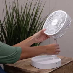 Starlyf® Foldable Fan – Wiederaufladbarer, Kabelloser Und Zusammenklappbarer Ventilator, Akkubetrieb Mit 3 Geschwindigkeiten, 2in1 - Tischventilator Und Standventilator – Aus Der TV Werbung -De'Longhi || Rowenta Verkaufsgeschäft b6ff79c23bb8bce2b25c7d4f7d319a0d