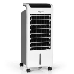 MAXXMEE Luftkühler Mobil 80 W - Zum Kühlen, Befeuchten & Ionisieren Der Raumluft - Weiß Luftkühler Ventilator Kühlgerät Klimagerät Mobil Luftbefeuchter Ionisator Timer -De'Longhi || Rowenta Verkaufsgeschäft b7ba4bc627da4d71143168def751f2b3