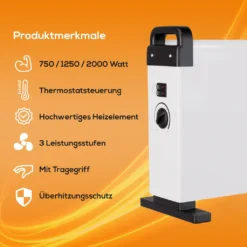 Tronitechnik KH-101 Heizgerät Konvektor Radiator Heizung Stufenlose Thermosteuerung (750W / 1.250W / 2.000W) 28 Tronitechnik KH-101 Heizgerät Konvektor Radiator Heizung Stufenlose Thermosteuerung (750W / 1.250W / 2.000W) -De'Longhi || Rowenta Verkaufsgeschäft bae77204eb1b888dc750d3332921929a