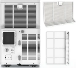 CHiQ 3-in-1 Mobile Klimaanlage CPC07PAP012B Weiß/grau Mit 7000 BTU / 2,02 KW, Für Ca. 25 M², 320 M³ Pro Stunde, Auto Air Swing Funktion -De'Longhi || Rowenta Verkaufsgeschäft baf976bde60805eec999a121071fd6c2