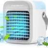 Aigostar Ice Cube - Luftkühler, Luftkühler Mini Klimaanlage Mit 300 ML Wassertank, Mini Klimagerät Mit 3 Stufen & 7 Stimmungslichtern- Mobiles Klimagerät Für Schlafzimmer, Baby, Büro,im Freien -De'Longhi || Rowenta Verkaufsgeschäft bd22bbf5bf6bd21e68af40debf0239a2
