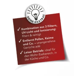 Luftreiniger Ionisator Filter Steckdose UV-Licht Vorfilter 30m² Weiß MAXXMEE 26 Luftreiniger Ionisator Filter Steckdose UV-Licht Vorfilter 30m² Weiß MAXXMEE -De'Longhi || Rowenta Verkaufsgeschäft bdfbcb527c760442d6e64c0e0d37fcba