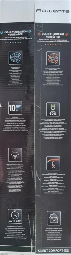 Rowenta HQ8120F0 Silent Comfort 3in1 Turmventilator Mit Smart-Technologie, Staubfilter, Ventilator & Heizung, 24h Startverzögerung, 10 Geschwindigkeitsstufen -De'Longhi || Rowenta Verkaufsgeschäft be6d1a4b4ee8133efa6b9edad5978770