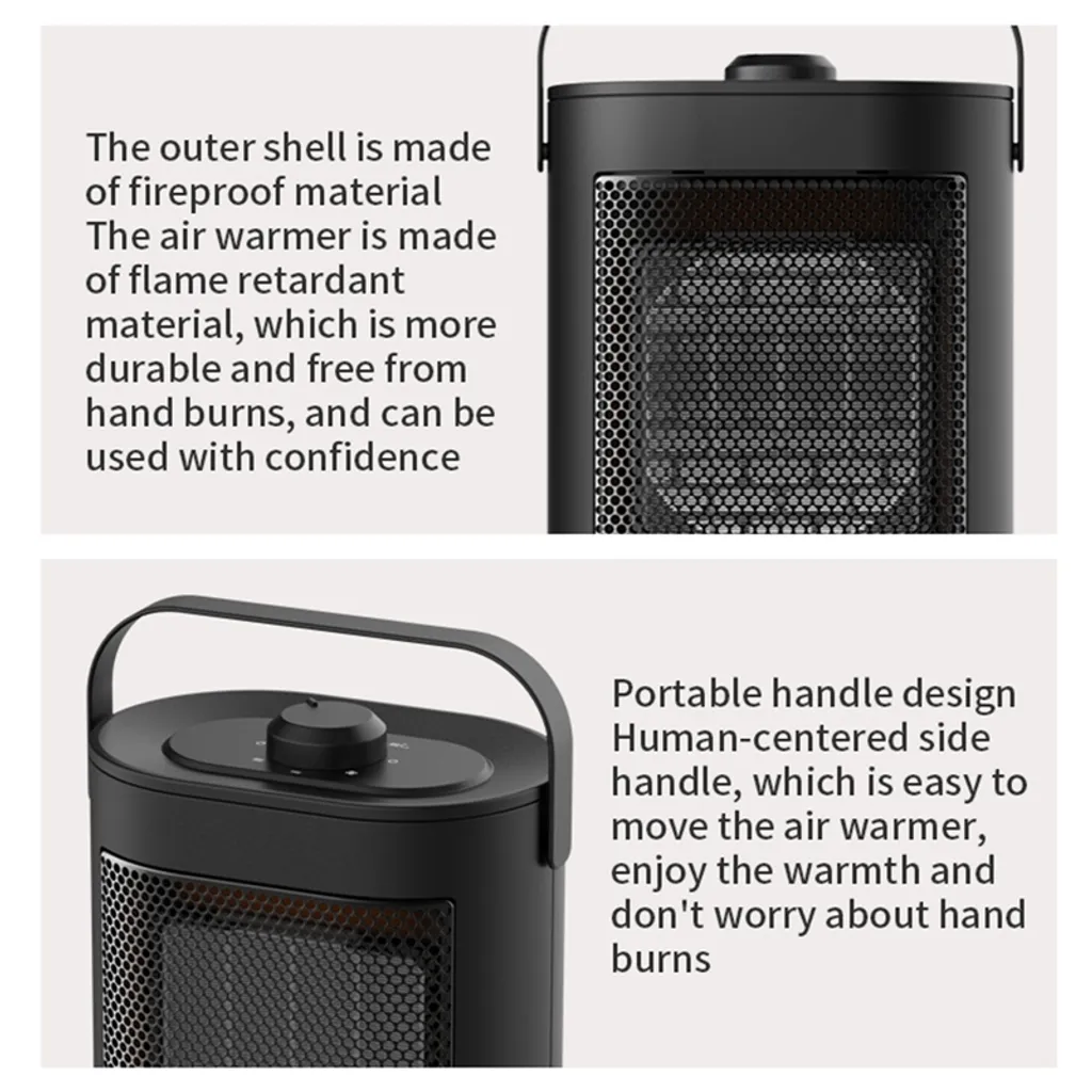 1500W Keramik Heizlüfter Schnellheizer Heizgerät Heizung Elektro Heizer 11 1500W Keramik Heizlüfter Schnellheizer Heizgerät Heizung Elektro Heizer – Bild 9