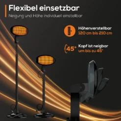 TroniTechnik Quartz-Heizstrahler Mit 3 Stufen, Verstellbarer Teleskopstange Und Kopf 30 TroniTechnik Quartz-Heizstrahler Mit 3 Stufen, Verstellbarer Teleskopstange Und Kopf -De'Longhi || Rowenta Verkaufsgeschäft c133797b9903383cca1bd1a217db7c12