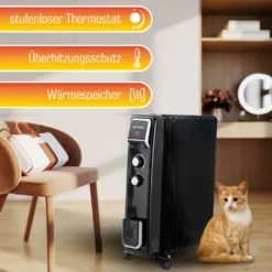Ölradiator 2500W Energiesparend 11 Rippen Mit Wäschetrockner & Luftbefeuchter -De'Longhi || Rowenta Verkaufsgeschäft c7ef807c2b77df93a70e53c31e24cb19