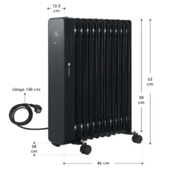 Juskys Elektroheizung Ölradiator 2500W - Wi-Fi Steuerung, Fernbedienung & Touch-Display - Energiesparender Radiator, 2 Heizstufen, 24h Timer - Schwarz 31 Juskys Elektroheizung Ölradiator 2500W - Wi-Fi Steuerung, Fernbedienung & Touch-Display - Energiesparender Radiator, 2 Heizstufen, 24h Timer - Schwarz -De'Longhi || Rowenta Verkaufsgeschäft c904ba57d124475d20ac5a6d9da612bd