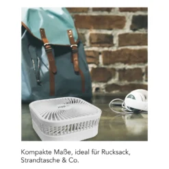 MAXXMEE Akku-Ventilator Klappbar - Für In- Und Outdoor - Weiß MAXXMEE Akku Ventilator Klappbar Outdoor Standventilator Windmaschine Luftkühler -De'Longhi || Rowenta Verkaufsgeschäft cd2755ca9cbdfad6e061e846d6d612ce