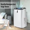 Merax 4in1 Mobile Klimagerät 12000 BTU Klimaanlage Mit Fernbedienung Und APP-Steuerung (WiFi), Klimaanlage Mit Ventilationsfunktion + Kühlen + 24h-Timer Für Räume Bis 100 M³[EEK A] -De'Longhi || Rowenta Verkaufsgeschäft cfd56483ab1b5489458fc07b26760602