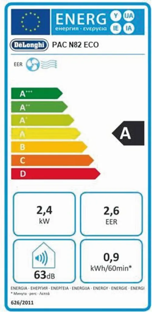 De'Longhi PAC N82 Klimagerät, Max. Raumgröße: 80 M³, 9.400 BTU/h 14 De'Longhi PAC N82 Klimagerät, Max. Raumgröße: 80 M³, 9.400 BTU/h – Bild 12
