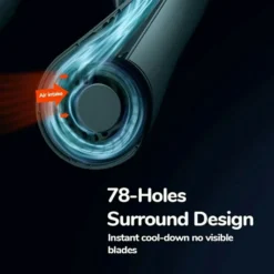 Tragbarer Mini Fan Nackenbügel Klingenloser Hängender Halsventilator Lazy Neck Hanging Cooler USB Wiederaufladbar USB, Grün -De'Longhi || Rowenta Verkaufsgeschäft d41737e2347224b3d4a6feea8f40860f