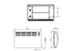 AEG Wandkonvektor WKL 2000 Comfort, 2 KW, Für Ca. 24 M², LCD, Wochentimer, Offene-Fenster-Erkennung, 120 Min. Kurztimer, 238720 -De'Longhi || Rowenta Verkaufsgeschäft d616889a1a1ed5b255a456c53164b4bb
