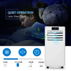 EINFEBEN Mobile Klimagerät Klimaanlage 9000BTU 4 In 1 Mit Abluftschlauch, Luftentfeuchter Ventilationsfunktion 24h-Timer Klimaanlagen -De'Longhi || Rowenta Verkaufsgeschäft d9208d62ac8b3aeef08395fc0591c2ff