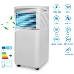 EINFEBEN Mobile Klimagerät Klimaanlagen 7000 BTU Klimaanlage Eco R290, 5in1 WiFi Mobil Und Leise Mit Abluftschlauch & Fernbedienung, Kuehler & Entfeuchter Für Raeume Bis 65 M³, Mobile Kuehlung Für Wohnung Und Büro -De'Longhi || Rowenta Verkaufsgeschäft d95125054e4b2c3f40bb93a5f7f68216