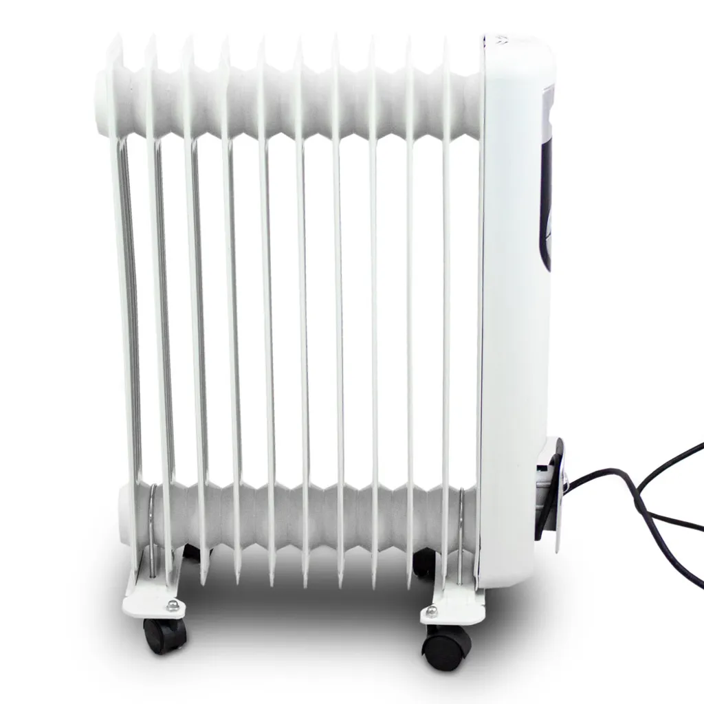 Teesa Elektrischer Ölradiator TSA8037-2, 2500W 11 Rippen, Weiß 5 Teesa Elektrischer Ölradiator TSA8037-2, 2500W 11 Rippen, Weiß – Bild 3
