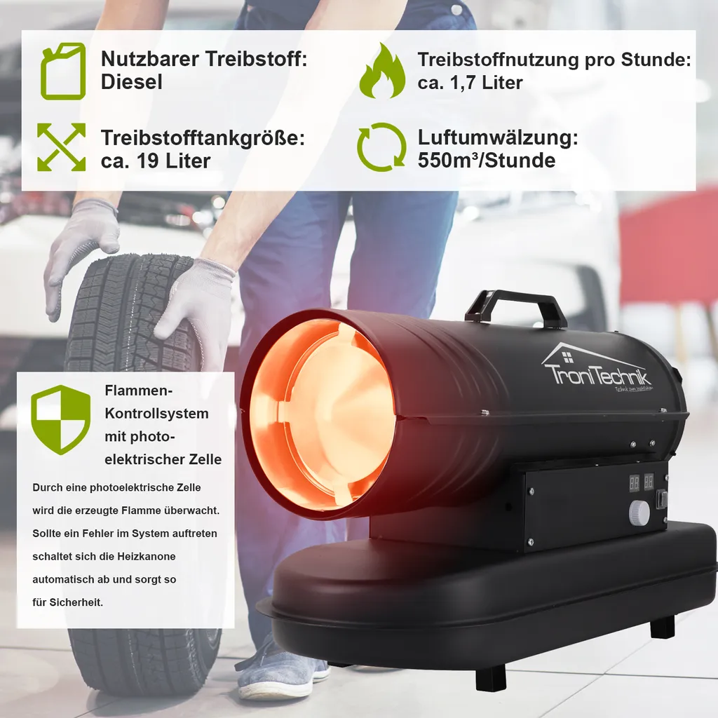 TroniTechnik TT-HK-241 Heizkanone Dieselkanone Heizlüfter 20kW Mit Tragegriff 7 TroniTechnik TT-HK-241 Heizkanone Dieselkanone Heizlüfter 20kW Mit Tragegriff – Bild 5