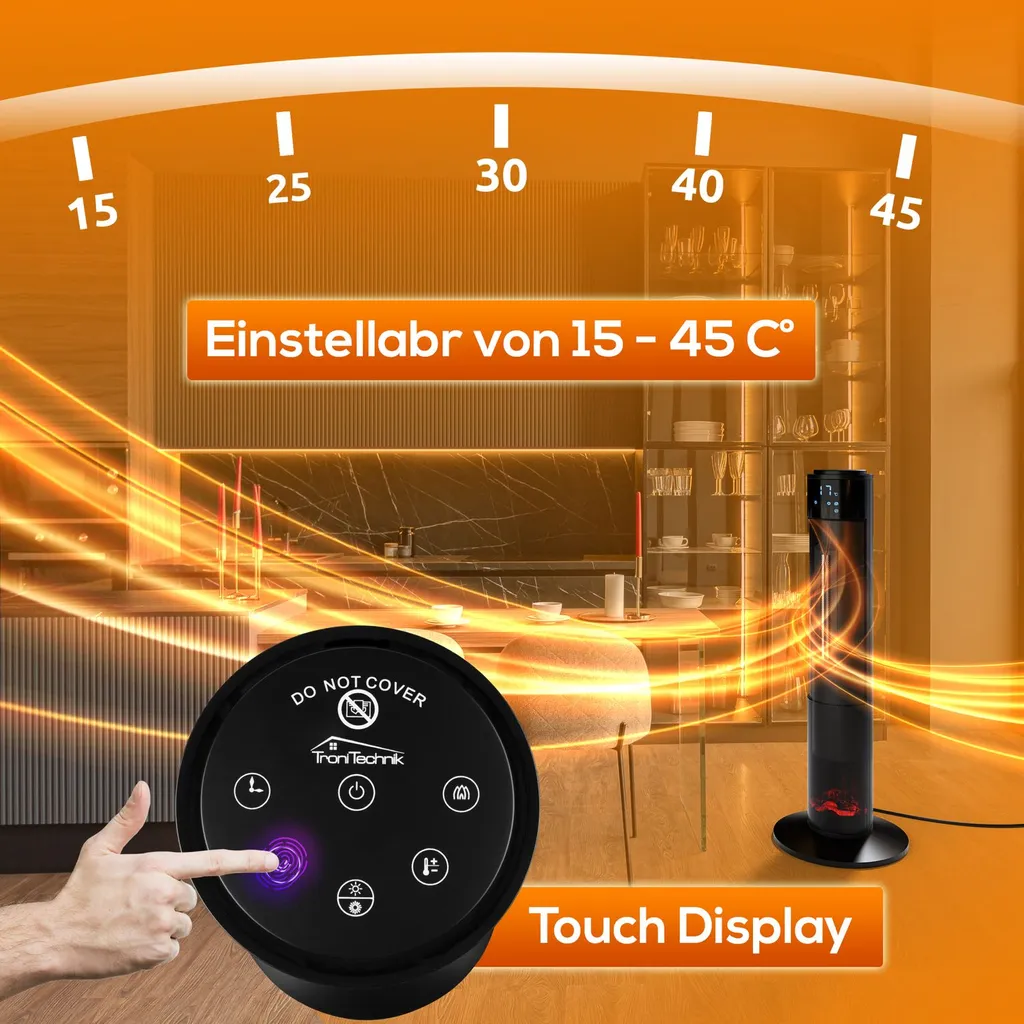 Tronitechnik PTC Turmheizer Keramikheizer 2000 Watt Heizlüfter Elektro Kamin Elektrischer Heizung Kaminfeuer Effekt Kaminofen 16 Tronitechnik PTC Turmheizer Keramikheizer 2000 Watt Heizlüfter Elektro Kamin Elektrischer Heizung Kaminfeuer Effekt Kaminofen – Bild 14